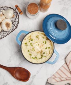 Alternative view of 1-Quart Enameled Cast Iron Dutch Oven, Blue