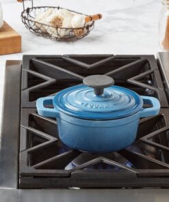 1-Quart Enameled Cast Iron Dutch Oven, Blue
