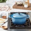 3-Quart Enameled Cast Iron Dutch Oven, Blue
