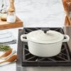 3-Quart Enameled Cast Iron Dutch Oven, White