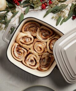 Alternative view of 4-Quart Enameled Cast Iron Square Dutch Ovens, Gray