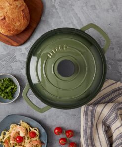 3-Quart Enameled Cast Iron Dutch Oven, Green