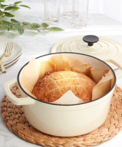 Alternative view of 5-Quart Enameled Cast Iron Dutch Oven, White